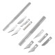 Knife Set 1 and 2 handles with 10 Assorted Blades