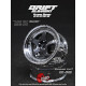 5-Spoke DE Wheels Gunmetal/Chrome (2Pcs)
