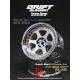 6-Spoke DE Wheels Light Gold/Chrome - Gold Rivets (2Pcs)