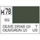 H078 Semi-Gloss Olive Drab 2 10ml