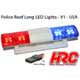 Police Roof Long Lights V1 - 6 Flashing Modes (Blauw/Rood)