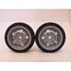 Rear Silver Ford Granada Wheels and Tyres UFRA Pink Med (1/12)