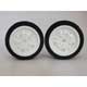 Rear White Ford Granada Wheels and Tyres UFRA Pink Med (1/12)