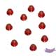 Anodized Flange Lock Nuts M3 - Red (10)
