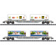 SBB/CFF/FFS Set containerwagens koeltransport (N)