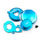 Tamiya BBX (BB-01) Aluminum Gear Cover with Motor Mount (Blue)