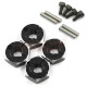 5mm Alum. Wheel Adapter Set 1/10 (Black)
