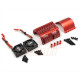 Heat Sink with High Speed Fans for 1/8 Motors D:40.8mm (Red)